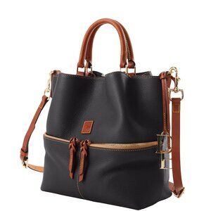Dooney & Bourke Pebble Grain Dawson Handbag- Black- NWT